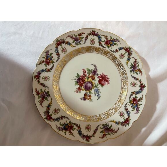 Plates Collectible Antique Bavarian V dinner plates (7) Pattern Bav 146 10 ins. - Picture 10 of 11